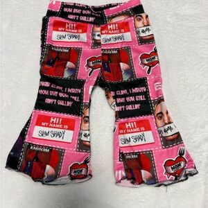 Boutique Eminem Slim Shady Bell Bottom Leggings 0-3M EUC